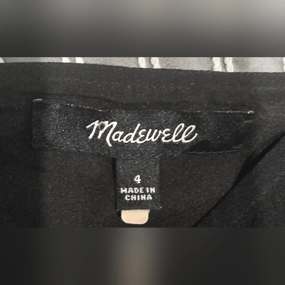 Madewell Black Silk Jumpsuit Size 4 - Picture 4 of 8